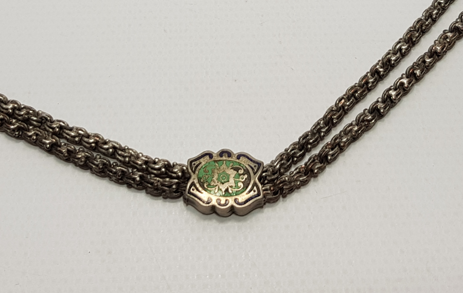 OSMANLI DÖNEMİ MİNELİ SÜRGÜLÜ ARNAVUT İŞİ SAAT KÖSTEK ZİNCİRİ