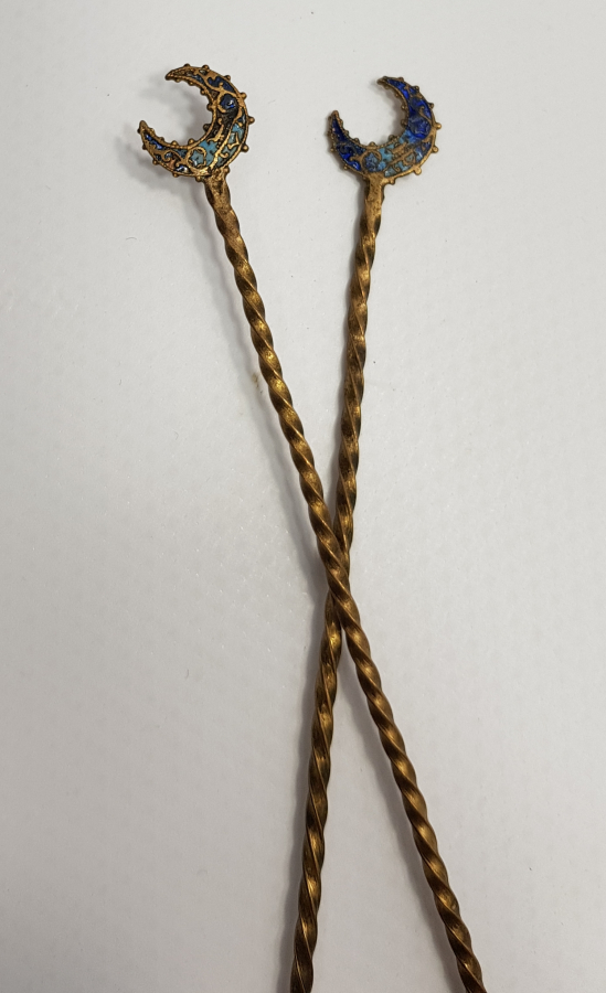 OSMANLI DÖNEMİ MİNELİ VE TOMBAKLI BİR ÇİFT MACUN KAŞIĞI