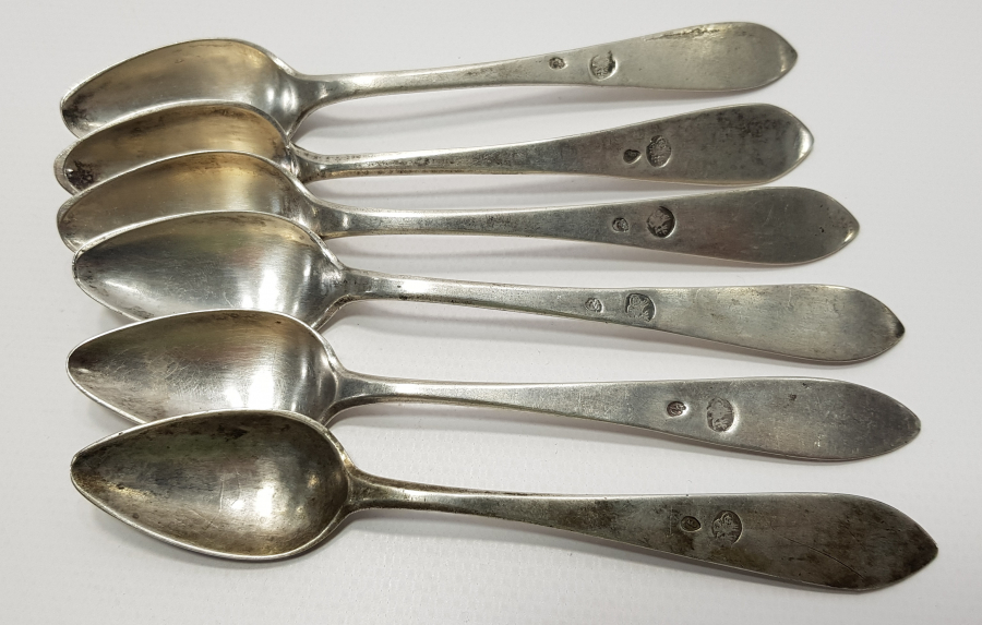 OSMANLI DÖNEMİ TUĞRALI GÜMÜŞ TATLI KAŞIĞI SETİ