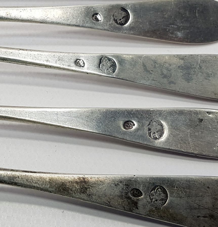 OSMANLI DÖNEMİ TUĞRALI GÜMÜŞ TATLI KAŞIĞI SETİ