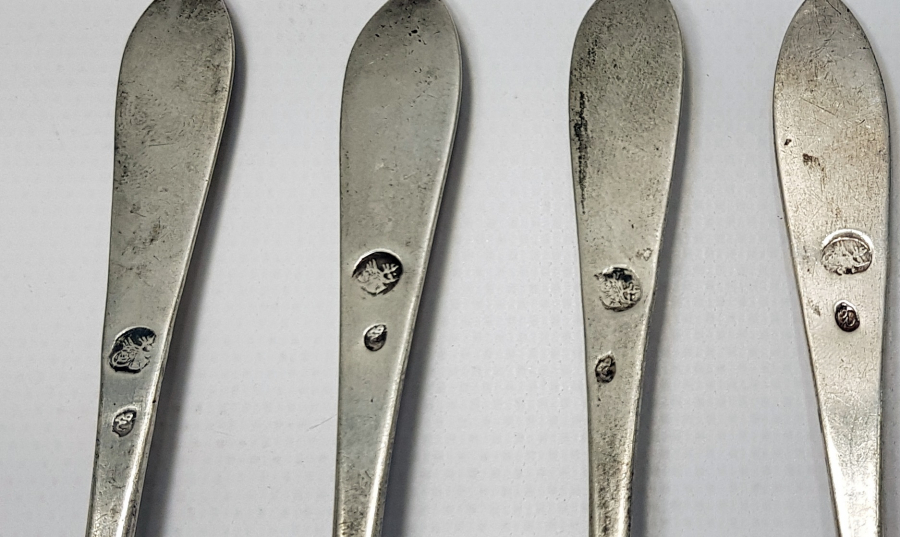 OSMANLI DÖNEMİ TUĞRALI GÜMÜŞ TATLI KAŞIĞI SETİ