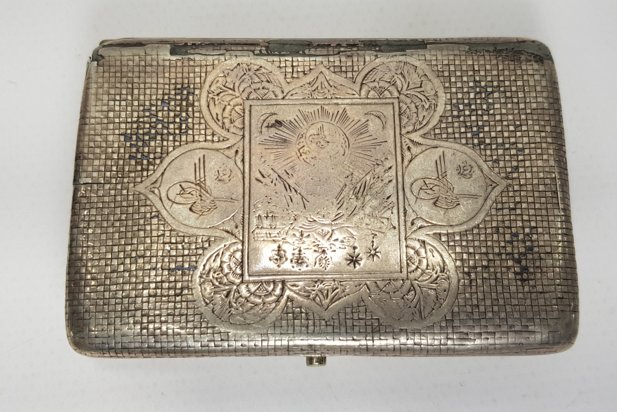 OSMANLI DÖNEMİ VAN İŞİ GÜMÜŞ SİGARA TABAKASI