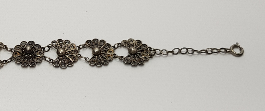 TELKARİ İŞÇİLİKLİ GÜMÜŞ BİLEKLİK