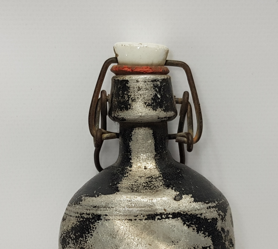 1. DÜNYA SAVAŞI DÖNEMİ NADİR FORMDA MANTAR KAFA ALMAN MATARASI