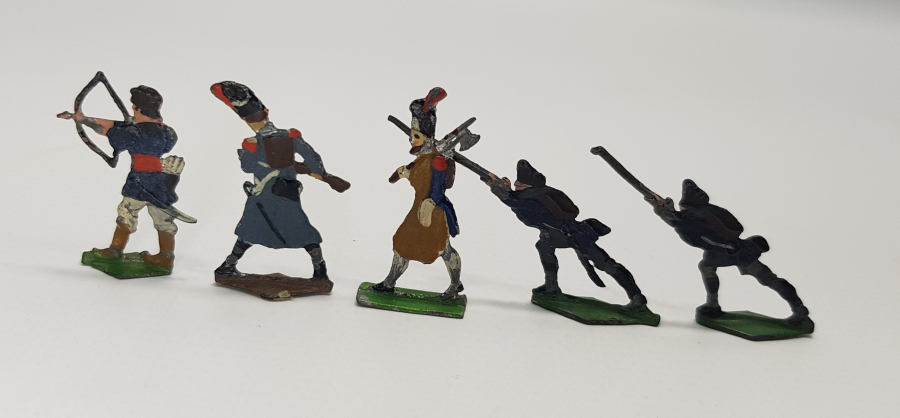 1900 BAŞLARI 5 ADET FRANSIZ KURŞUN ASKER