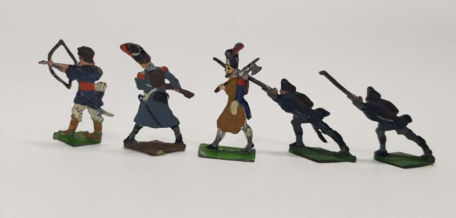 1900 BAŞLARI 5 ADET FRANSIZ KURŞUN ASKER