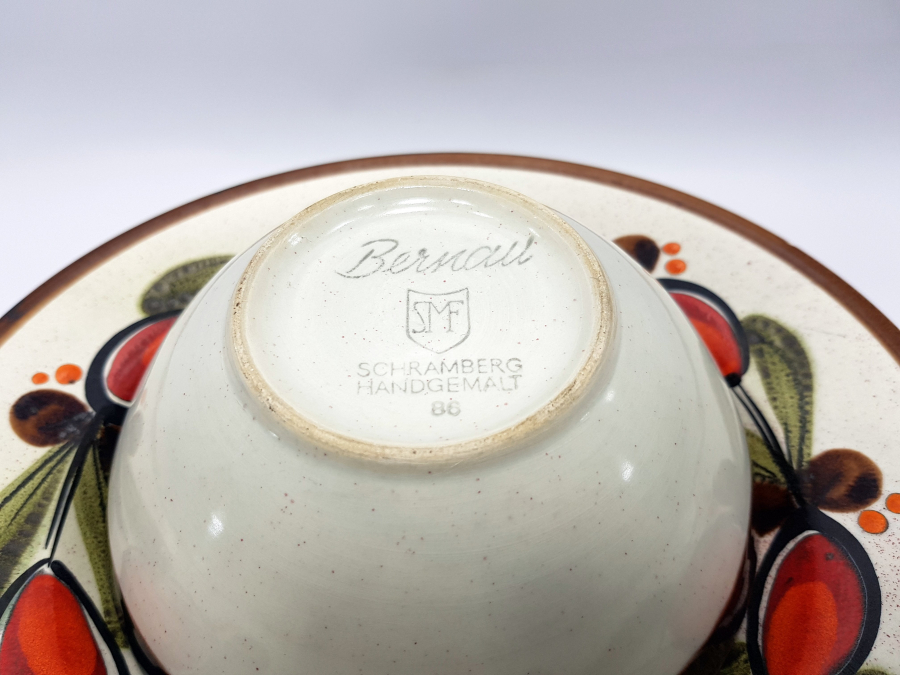 BERNAU SCHRAMBERG BİR KİŞİLİK PORSELEN YEMEK SERVİS SETİ 