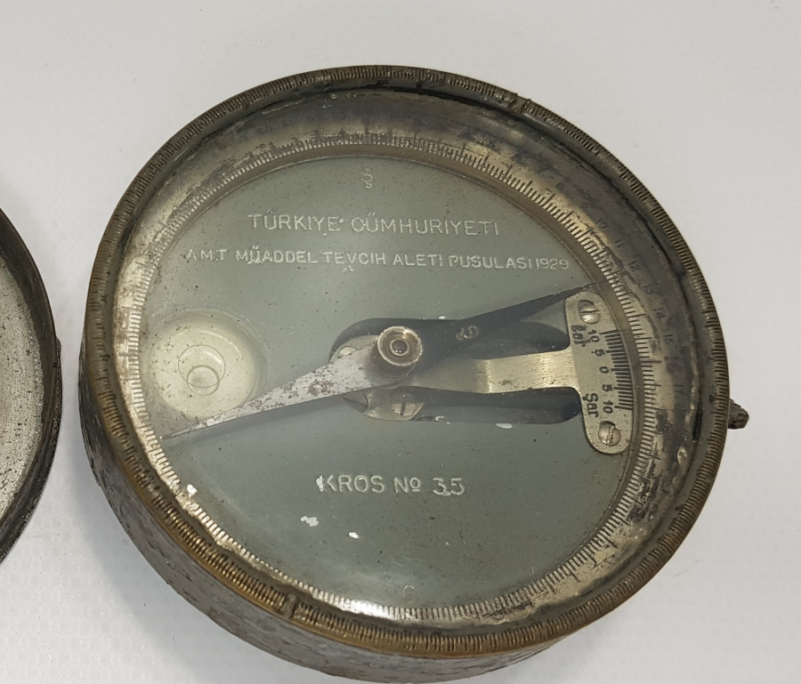 1929 TÜRKİYE CÜMHURİYETİ AMT MÜADDEL TEVCİH ALETİ PUSULASI 