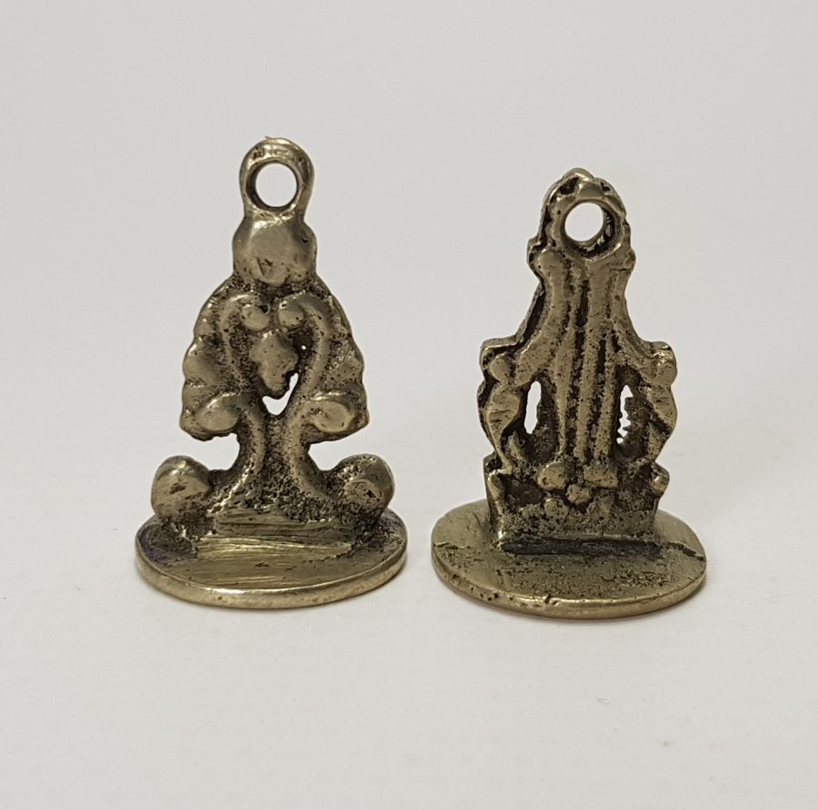 OSMANLI DÖNEMİ İKİ ADET ALPAKA MÜHÜR