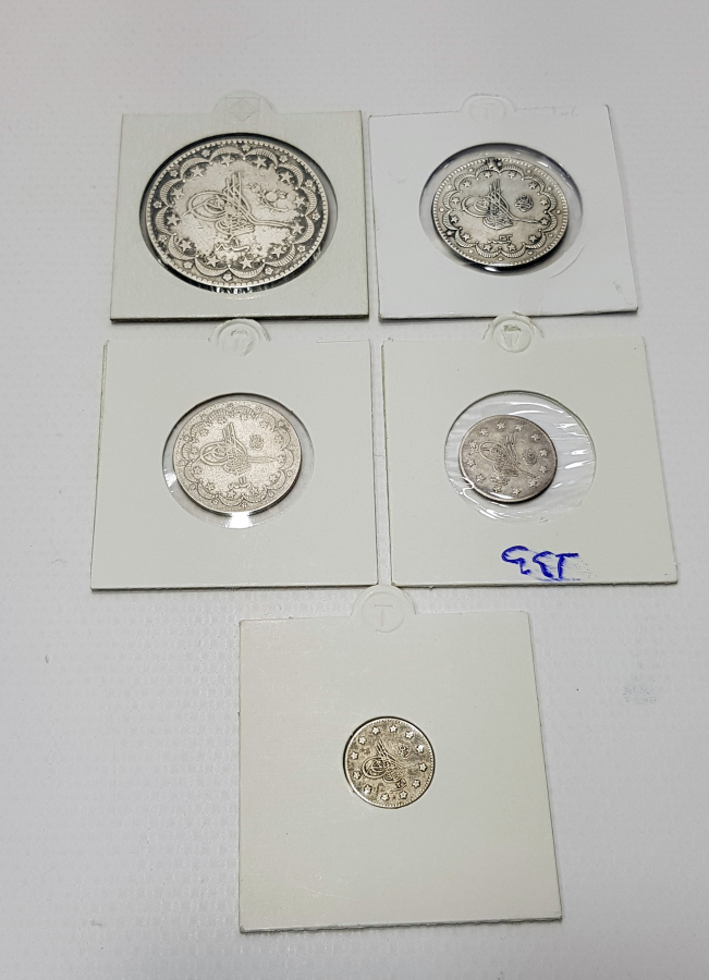 ABDÜLHAMİD HAN DÖNEMİ TAM TAKIM KOLEKSİYONLUK GÜMÜŞ PARA LOTU