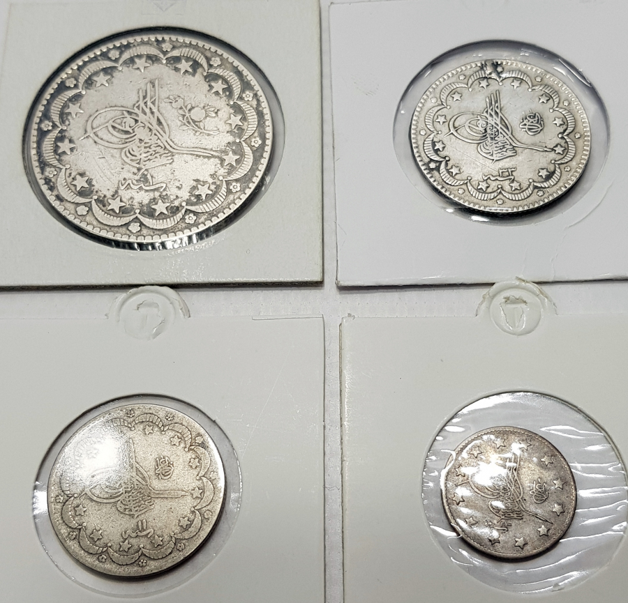 ABDÜLHAMİD HAN DÖNEMİ TAM TAKIM KOLEKSİYONLUK GÜMÜŞ PARA LOTU