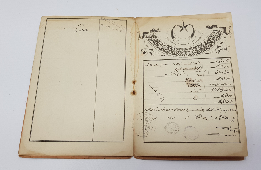 OSMANLI ASKERİ ZABİTAN MAAŞ CÜZDANI