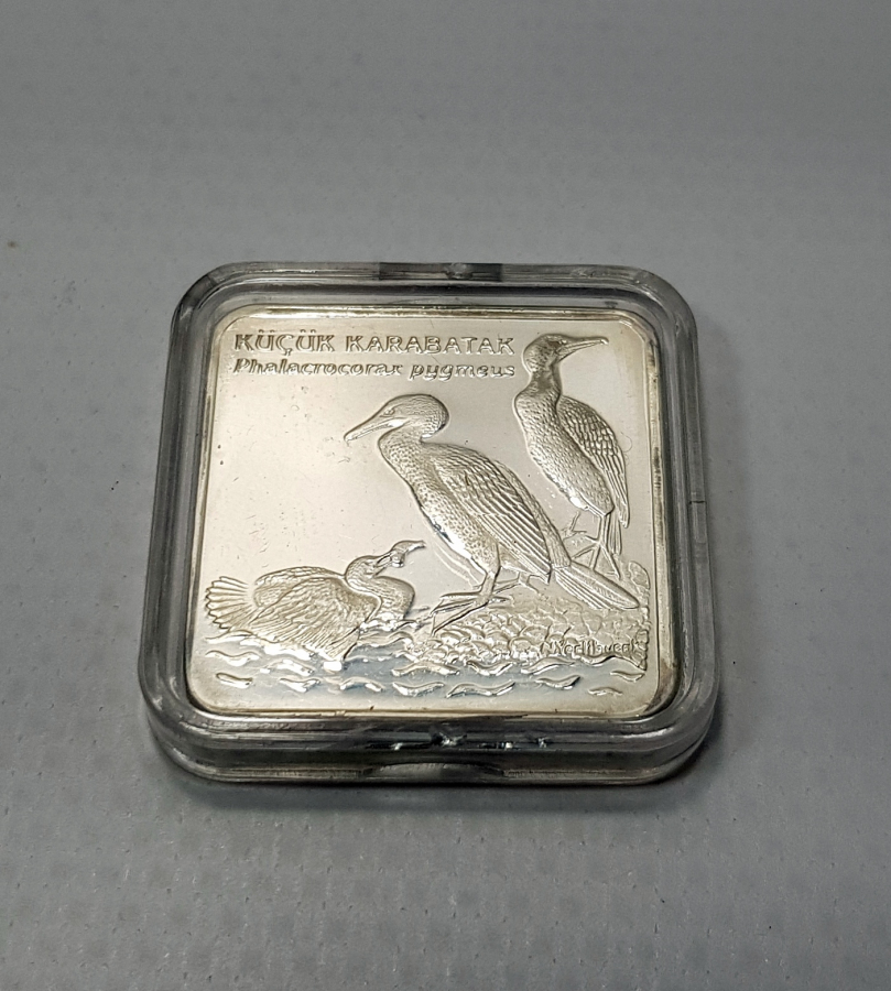 DARPHANE SERTİFİKALI 2001 KÜÇÜK KARABATAK 7.500.000 TL GÜMÜŞ HATIRA PARA