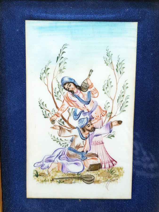 ORJİNAL ÇERÇEVESİNDE İRAN İŞİ EL YAPIMI MİNYATÜR