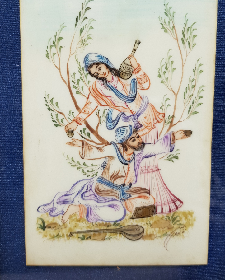 ORJİNAL ÇERÇEVESİNDE İRAN İŞİ EL YAPIMI MİNYATÜR