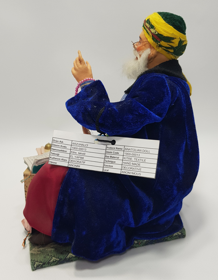 OSMANLI ARZUHALCİ BETİMLEMELİ KİTRE BEBEK 