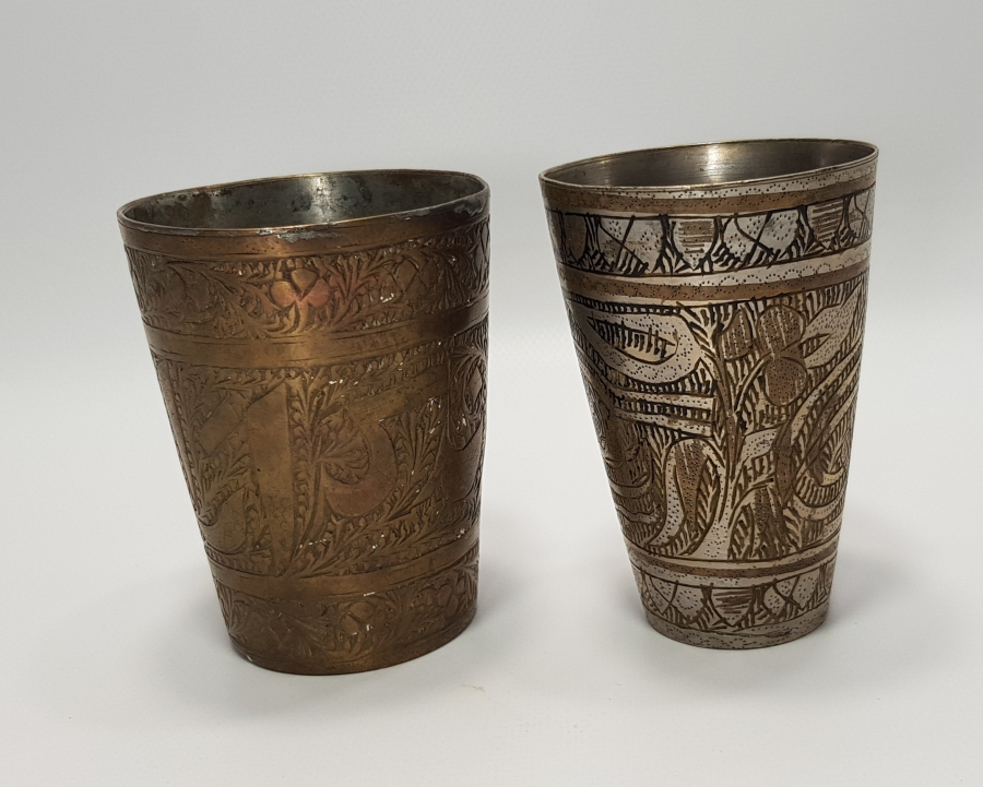 OSMANLI DÖNEMİ 2 ADET HİCAZ İŞİ BARDAK