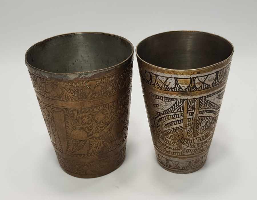 OSMANLI DÖNEMİ 2 ADET HİCAZ İŞİ BARDAK