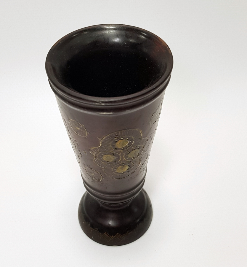 OSMANLI DÖNEMİ AFYON İŞİ GÜMÜŞ ÇAKMA KADEH