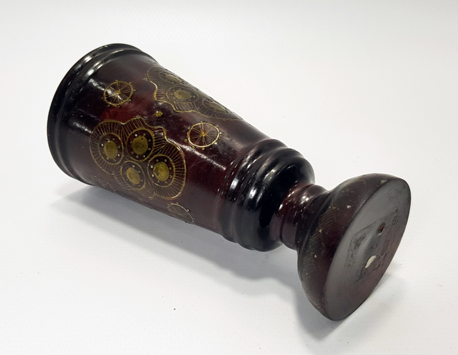 OSMANLI DÖNEMİ AFYON İŞİ GÜMÜŞ ÇAKMA KADEH