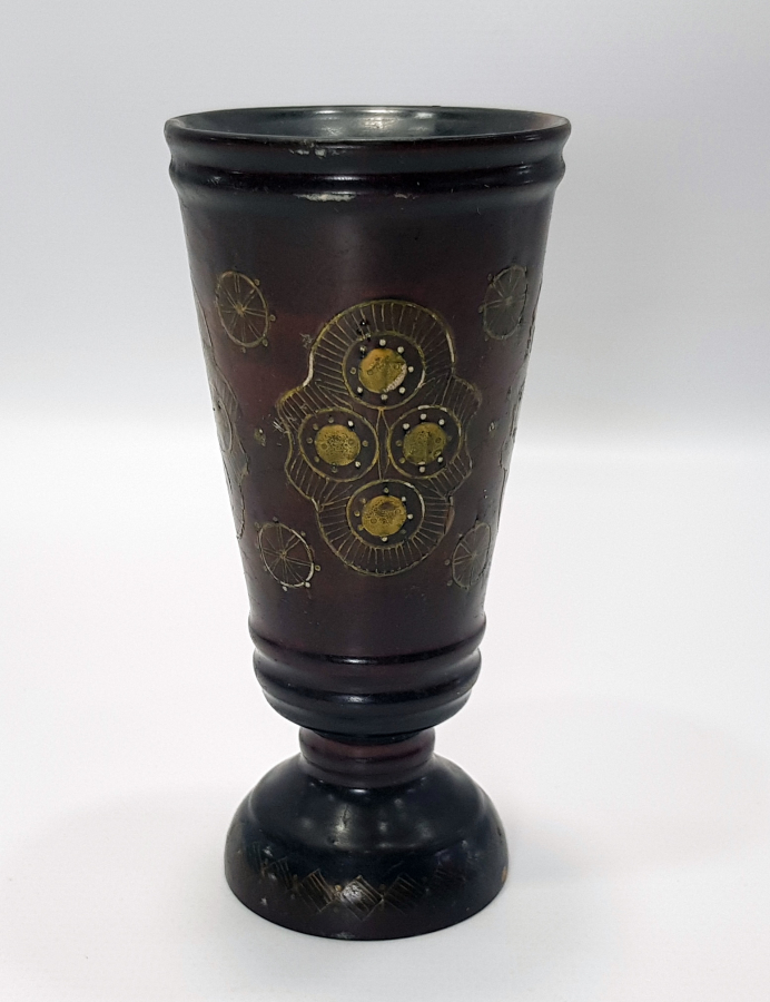 OSMANLI DÖNEMİ AFYON İŞİ GÜMÜŞ ÇAKMA KADEH