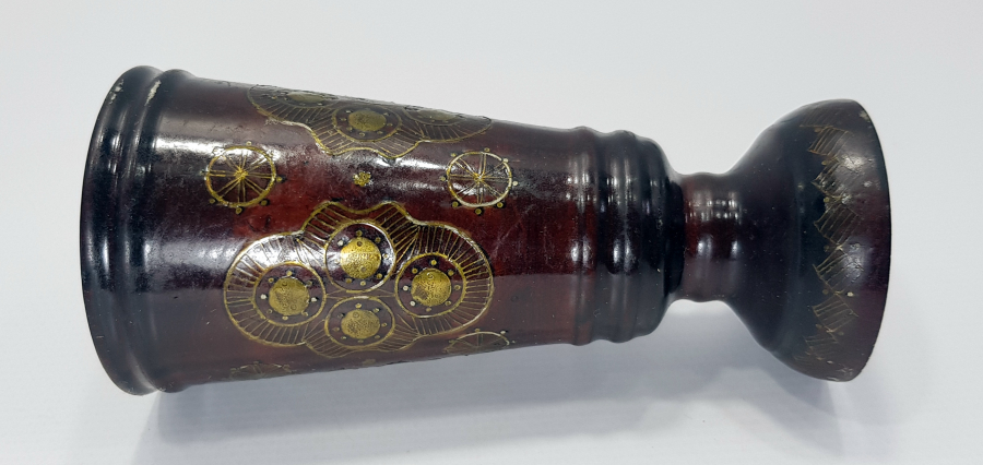 OSMANLI DÖNEMİ AFYON İŞİ GÜMÜŞ ÇAKMA KADEH