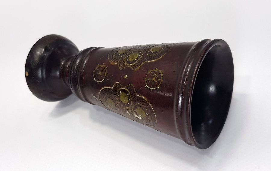 OSMANLI DÖNEMİ AFYON İŞİ GÜMÜŞ ÇAKMA KADEH