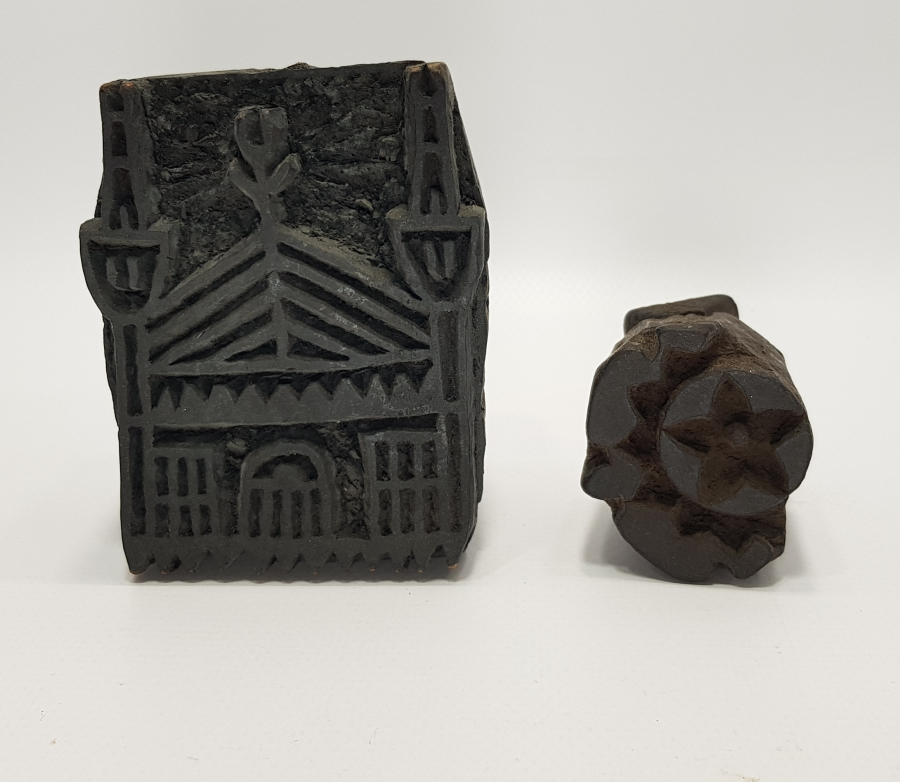 OSMANLI DÖNEMİ CAMİ VE AY YILDIZ TEMALI EL OYMA TOKAT İŞİ BASKI KALIPLARI