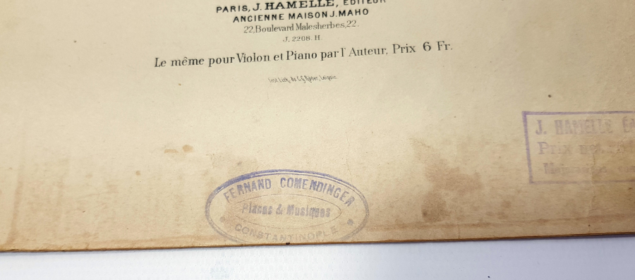 OSMANLI DÖNEMİ CONSTANTINOPLE DAMGALI NOTA DEFTERİ