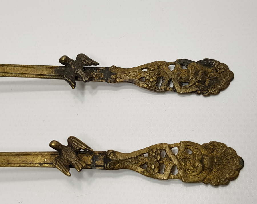 OSMANLI DÖNEMİ SÜLEYMANİYE İŞİ BİR ÇİFT KUŞLU KAŞIK