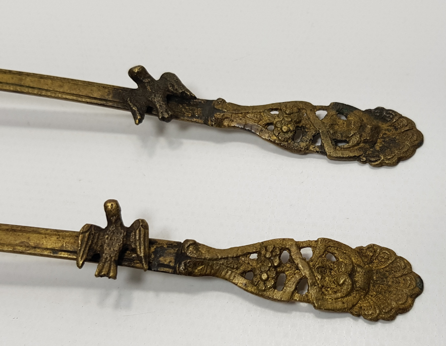 OSMANLI DÖNEMİ SÜLEYMANİYE İŞİ BİR ÇİFT KUŞLU KAŞIK