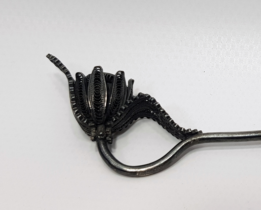 OSMANLI DÖNEMİ TELKARİ İŞÇİLİKLİ GÜMÜŞ SİGARA AĞIZLIĞI