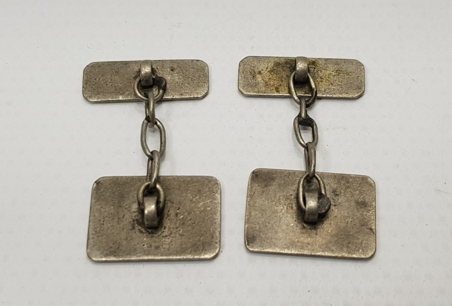 OSMANLI DÖNEMİ VAN İŞİ SAVATLI GÜMÜŞ KOL DÜĞMELERİ