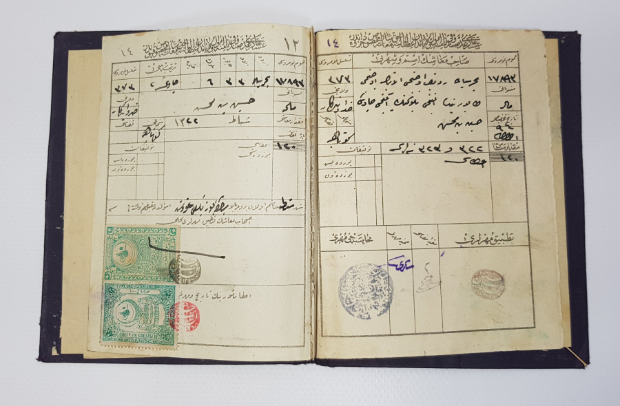 OSMANLICA SUBAY MAAŞ CÜZDANI 