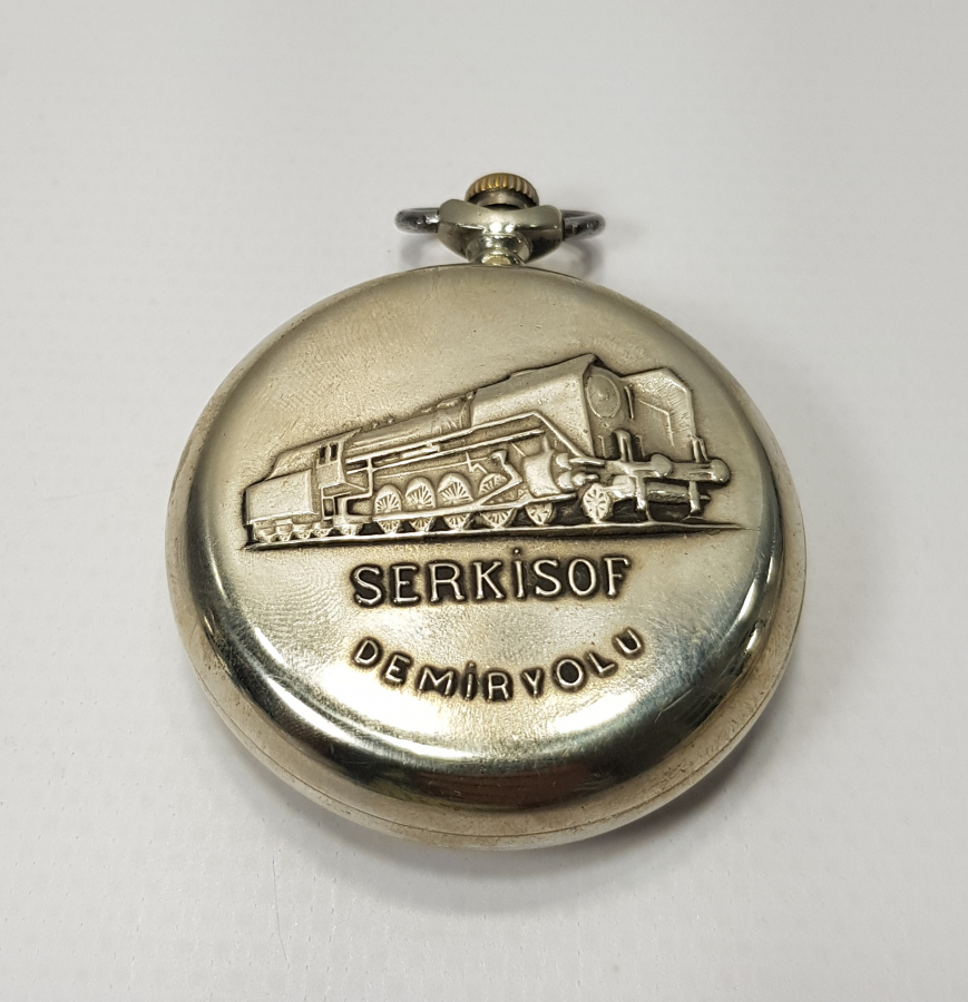SERKİSOF DEMİRYOLU KURMALI CEP SAATİ