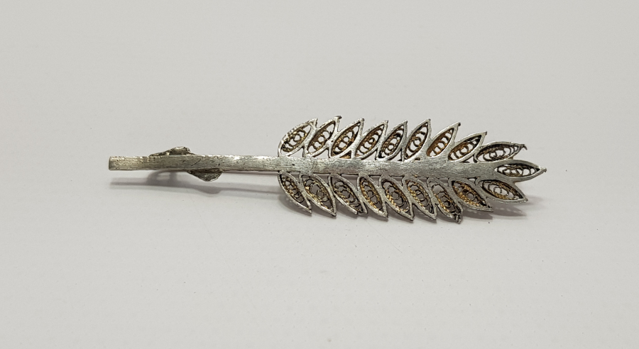 TELKARİ İŞÇİLİKLİ GÜMÜŞ BROŞ