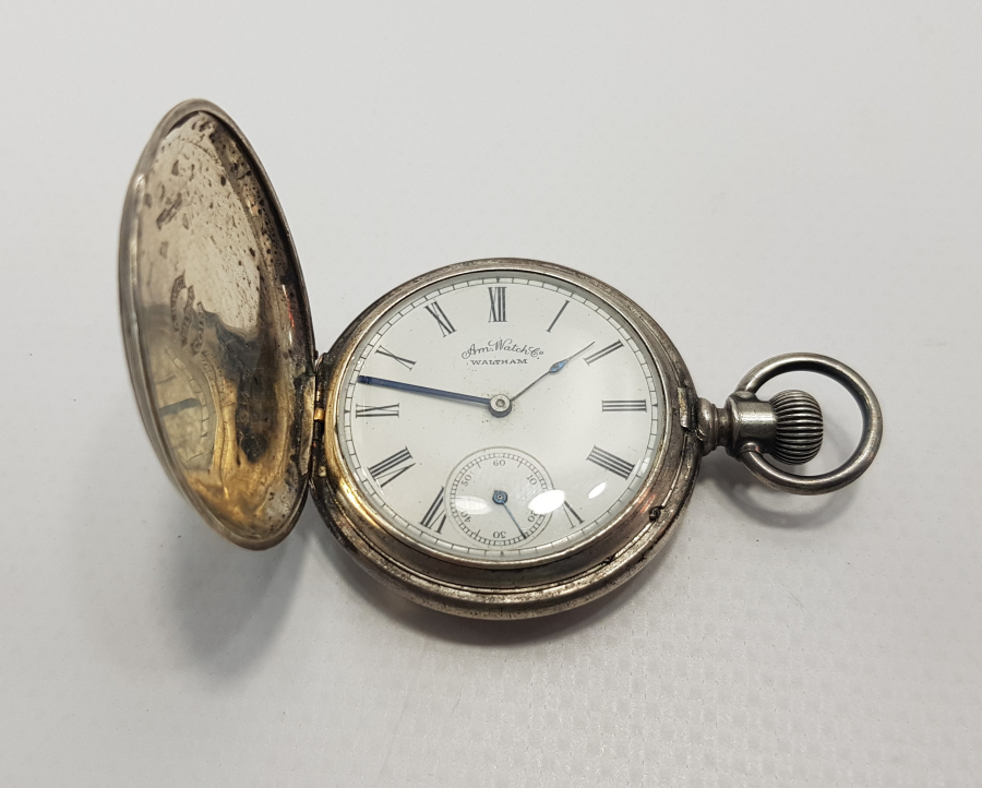 WALTHAM MARKA GÜMÜŞ CEP SAATİ