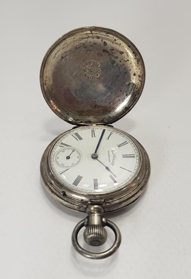 WALTHAM MARKA GÜMÜŞ CEP SAATİ