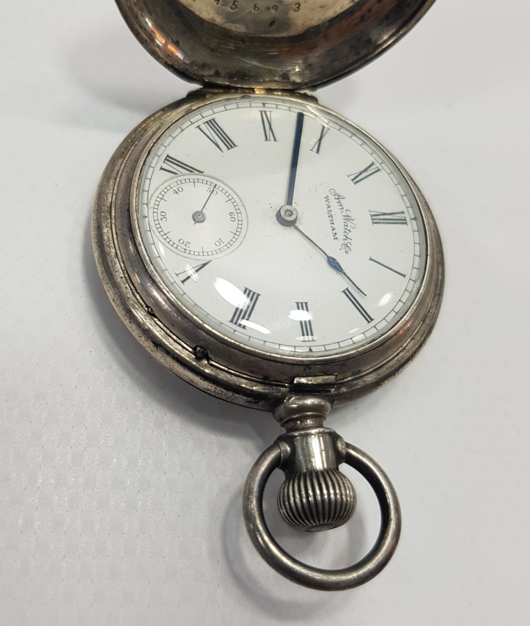 WALTHAM MARKA GÜMÜŞ CEP SAATİ