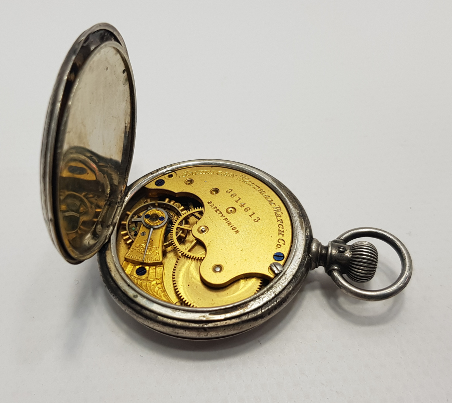 WALTHAM MARKA GÜMÜŞ CEP SAATİ