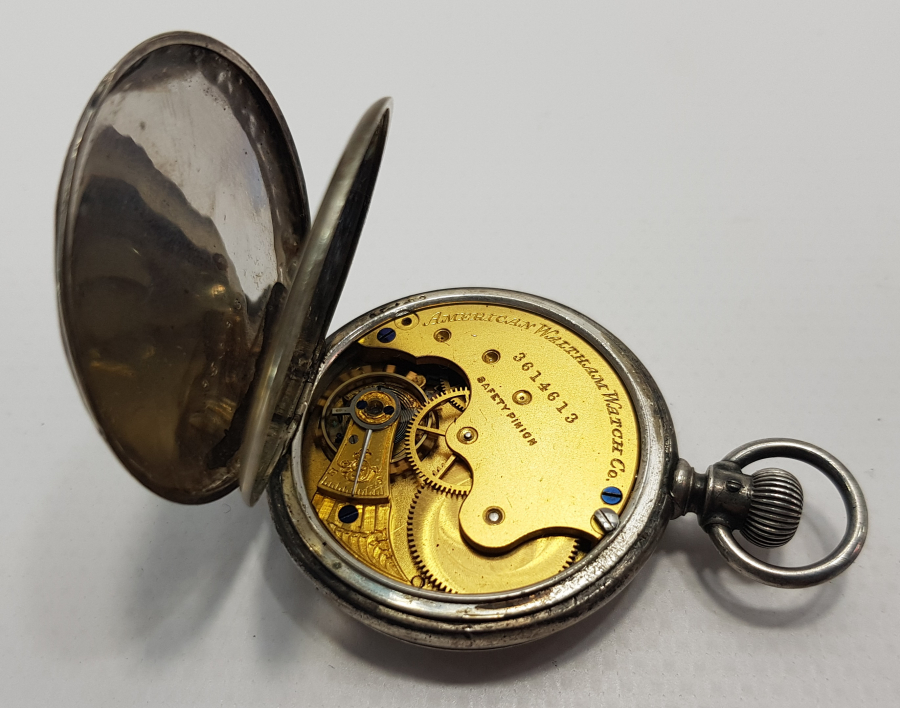 WALTHAM MARKA GÜMÜŞ CEP SAATİ