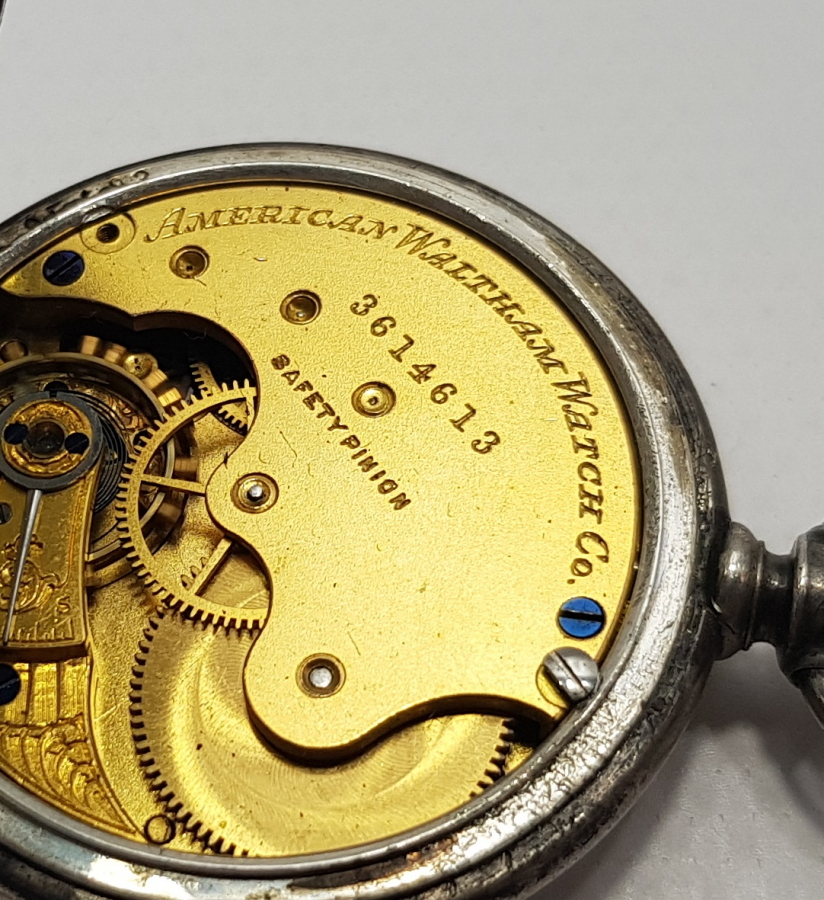 WALTHAM MARKA GÜMÜŞ CEP SAATİ