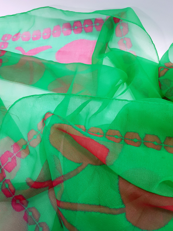 ESKİ HACI İŞİ KİRAZLI BÜRÜMCEK - KINA ÖRTÜSÜ