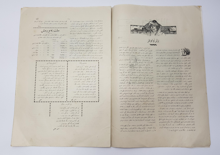 MEDİNE'DE CİHAD-I EKBER İLANI TEMALI OSMANLICA DONANMA DERGİSİ