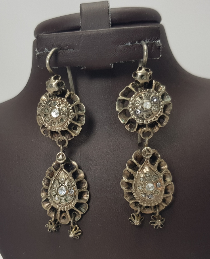 OSMANLI DÖNEMİ BİR ÇİFT ELMAS KÜPE