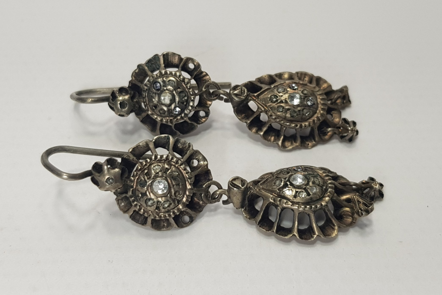 OSMANLI DÖNEMİ BİR ÇİFT ELMAS KÜPE