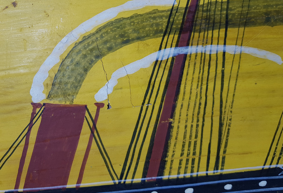 OSMANLI DÖNEMİ FRANSIZ BAYRAKLI GEMİLİ SANDIK KAPAĞI