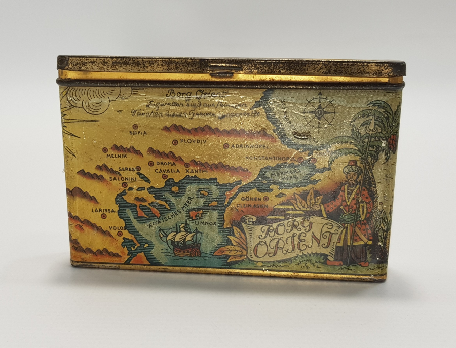 OSMANLI DÖNEMİ EGE, MARMARA VE YUNANİSTAN HARİTASI GÖRSELLİ BORG ORIENT SİGARA KUTUSU