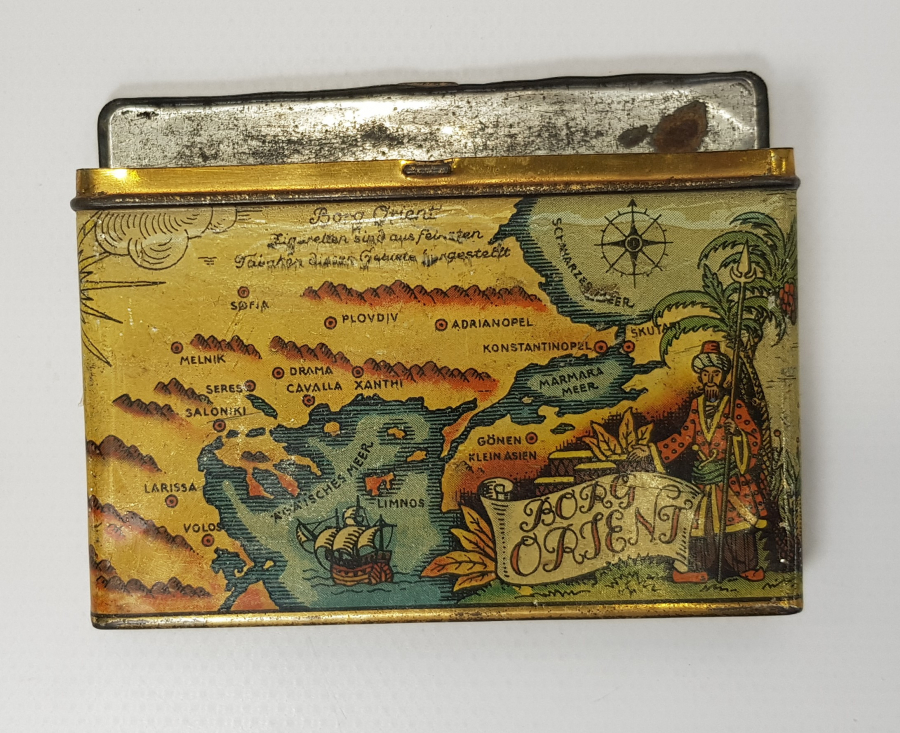 OSMANLI DÖNEMİ EGE, MARMARA VE YUNANİSTAN HARİTASI GÖRSELLİ BORG ORIENT SİGARA KUTUSU