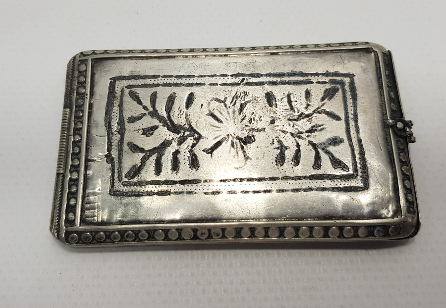 OSMANLI DÖNEMİ SAVATLI GÜMÜŞ SİGARA TABAKASI